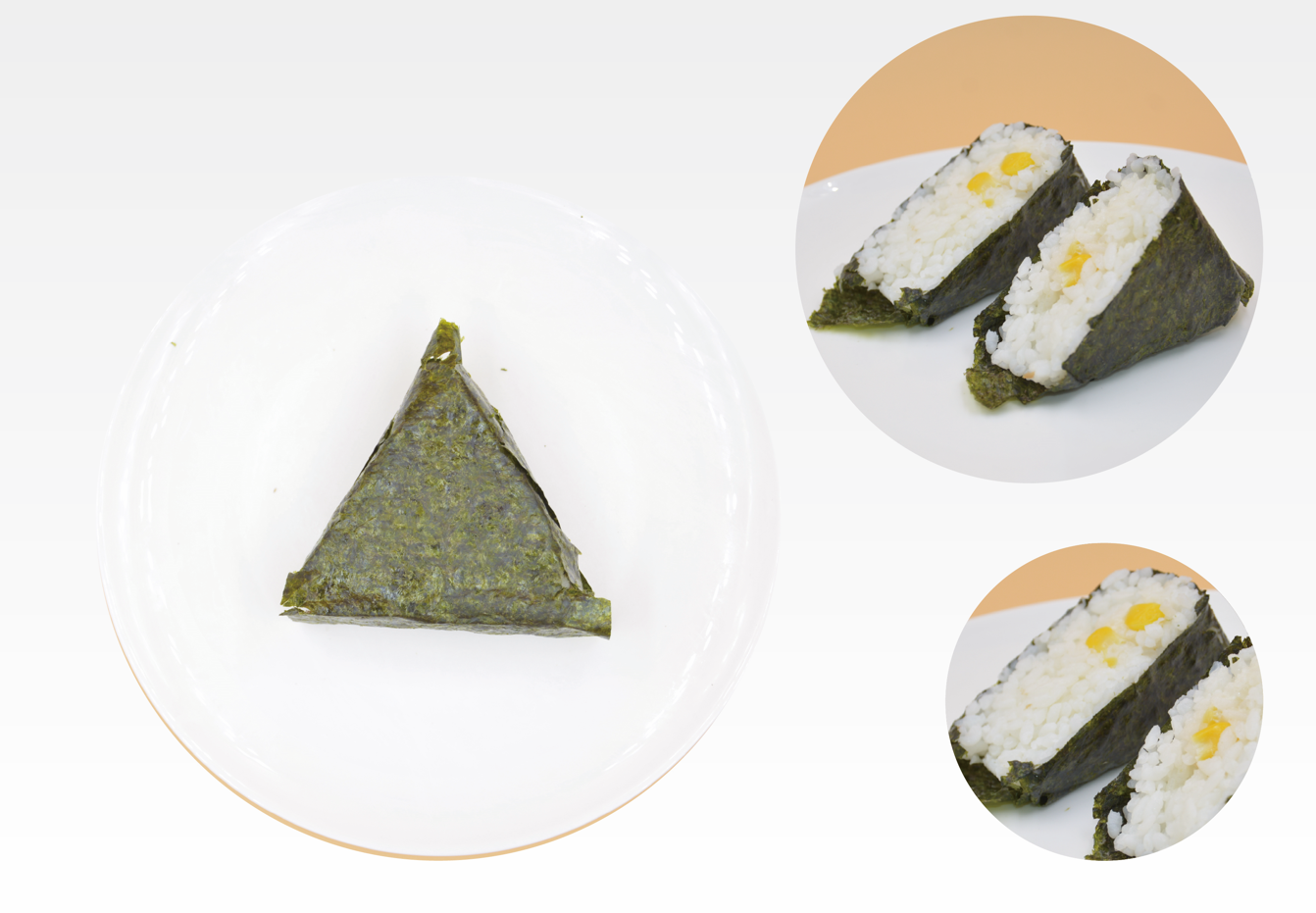 蝦仁沙拉醬三角飯團